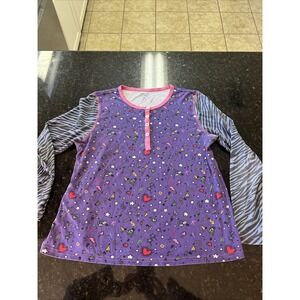 ROLLER RABBIT Womens XS Pajama Top SPARKELLA Collab Channing Tatum Zebra Pima